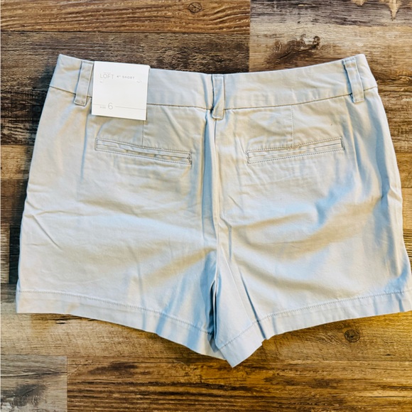 Ann Taylor Light Gray Women's Bermudas - Picture 4 of 5